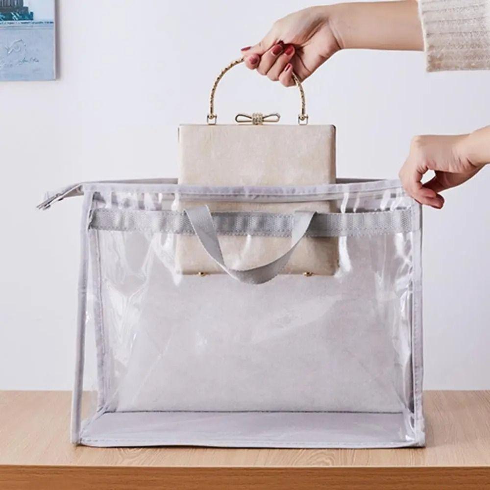 Hanging Handbag Dust Bag Clear Dustproof Bag Storage Box Storage Bag Wardrobe