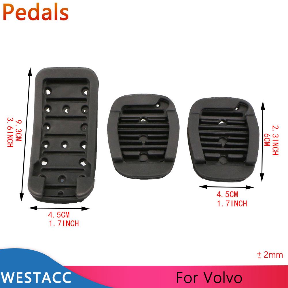 Чехол для автомобильных педалей из нержавеющей стали для Volvo V40 C30 C70 S40 2013-2018, чехлы для педалей тормоза, топлива, газа