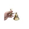 Antique Brass Ship Bell Nautical Hanging Door Bell With Wall Mounted Bracket