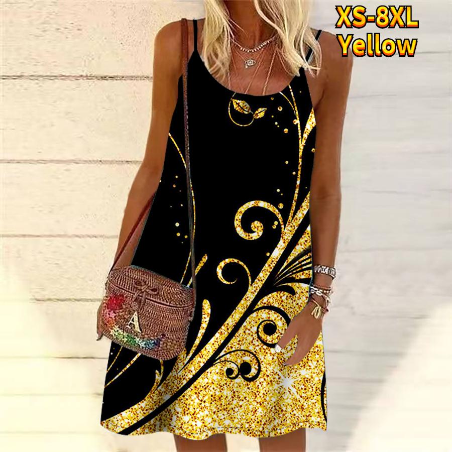Женское мини-платье с цветочным принтом и пайетками, вечернее платье без рукавов, летнее пляжное платье, сарафан