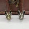Brass Shepherd Head Keychain Pendant Designer Handmade Metal DIY Paracord Accessories for Fashion Outdoor Bag Charm