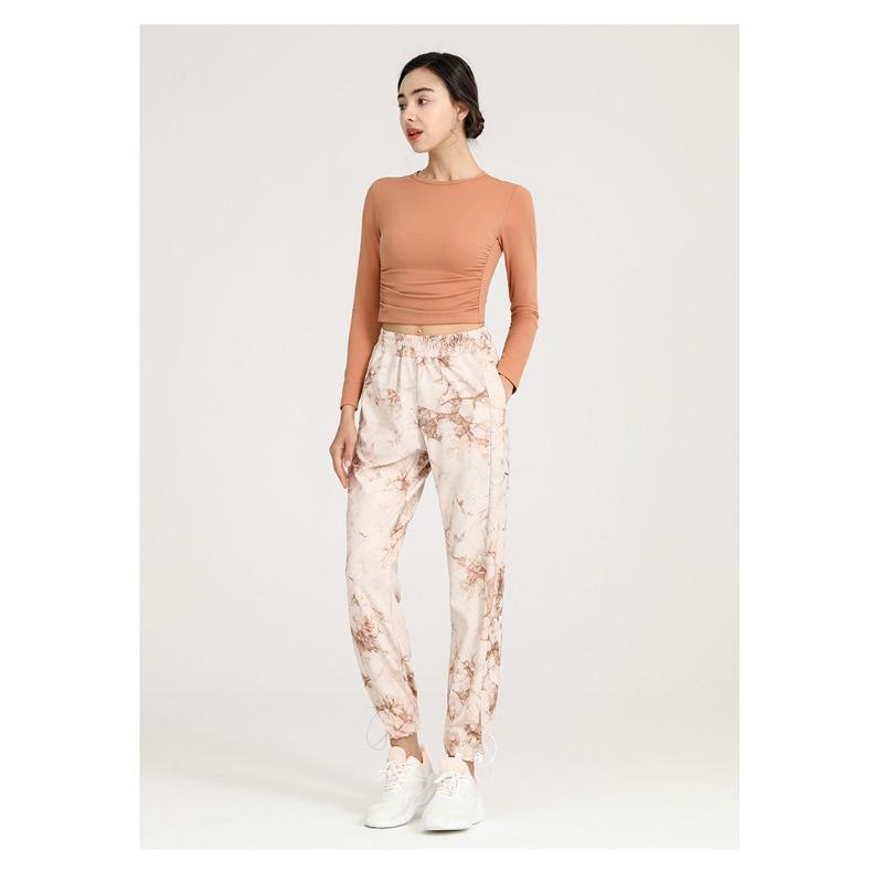 Женская спортивная одежда для йоги с длинным рукавом на весну и осень