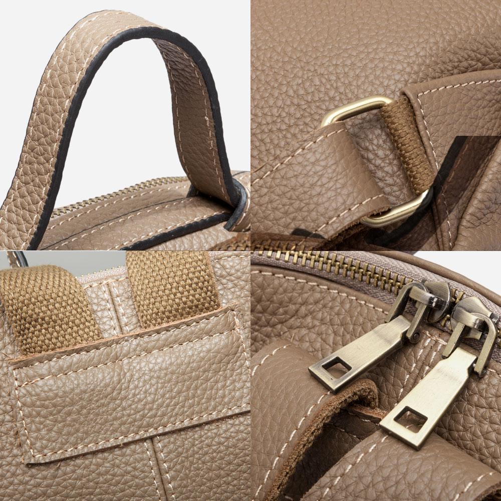 Zency большой вместительный женский рюкзак из 100% натуральной кожи, женская дорожная сумка, школьный рюкзак для девочек, модный рюкзак нерегулярной формы