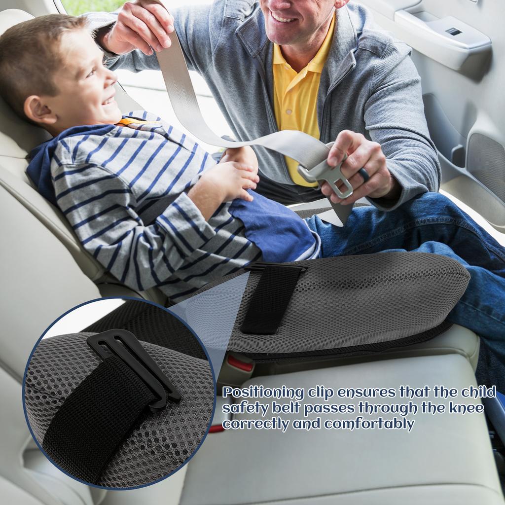 Inflatable Booster Car Seat PVC Inflatable Seat Cushion Portable Travel Seat Cushion With Storage Bag Narrow Backless Kid Seat