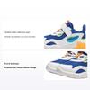 Li Ning Kids Удобные нескользящие амортизирующие низкие повседневные туфли Детские повседневные туфли белого и синего цвета YKNU020-1