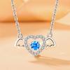 Ожерелье Angel Wings Agile для женщин, модная цепочка Love Heart Beating Heart Clavicle