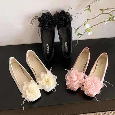 Модная обувь с цветами, женские балетки, повседневные женские сандалии, модные лоферы, элегантные летние кроссовки 2025 года, новая удобная женская обувь для платья