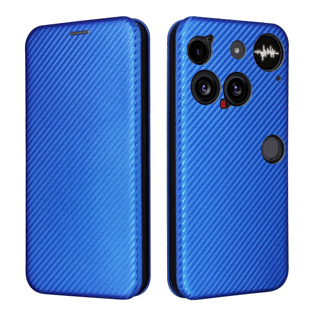 Ни за что Телефон (3) Чехол 5G Текстура углеродного волокна Ударопрочный Чехол для телефона из ПУ кожи
