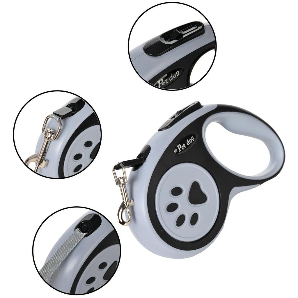 Автоматический выдвижной поводок для собак - Защита от побега для маленьких и средних собак, кошек, тедди, корги