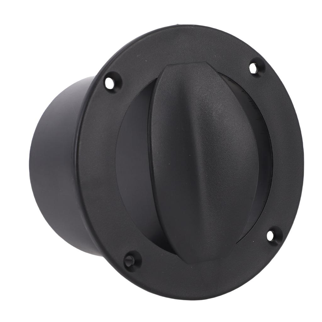 Boat Livewell Vent Improved Airflow Boat Marine Round Air Outlet Vent for Pontoon Kayak Black