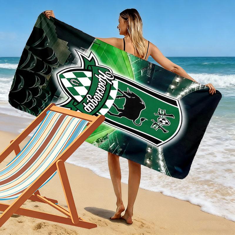 FC Krasnodar Spirit Print Beach Towel, Large Soft Quick Dry Towel for Beach Camping Swimming