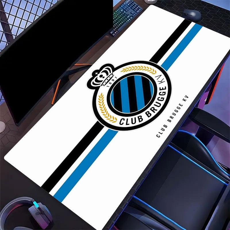 Club Brugge Mouse Pad, Large Gaming Desk Mat, Non-slip XXL Mousepad for Laptop & Tablet, Mini PC Playmat with Stitched Edges