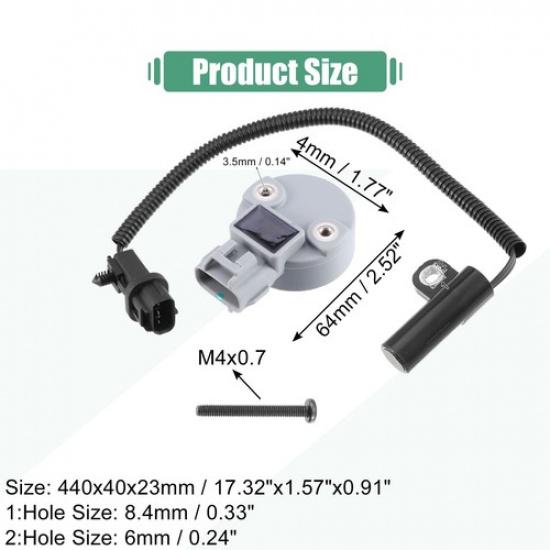 Pack (1) Engine Crankshaft Position Sensor 04897321AA 4897023AA For Jeep