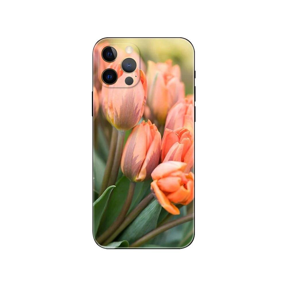 Чехол для телефона «Тюльпан» для iPhone Samsung Galaxy Redmi Xiaomi Oppo OnePlus Note SA 7 8 9 10 11 12 13 14 20 21 22 23 53 54 Pro Max Plus Ultra TPU Soft