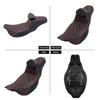 Motorcycle Two-Up Front Rear Driver Passenger Seat With Driver Backrest Cushions For Harley Touring Electra Glide FLTRX 09-2023