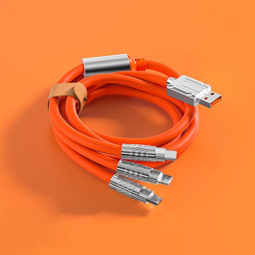 3в1 6A 120W Зарядный кабель Выдвижной USB-зарядка 2,4A Быстрая зарядка для XiaoMi HuaWei Samsung Портативный зарядный кабель Micro Type-C