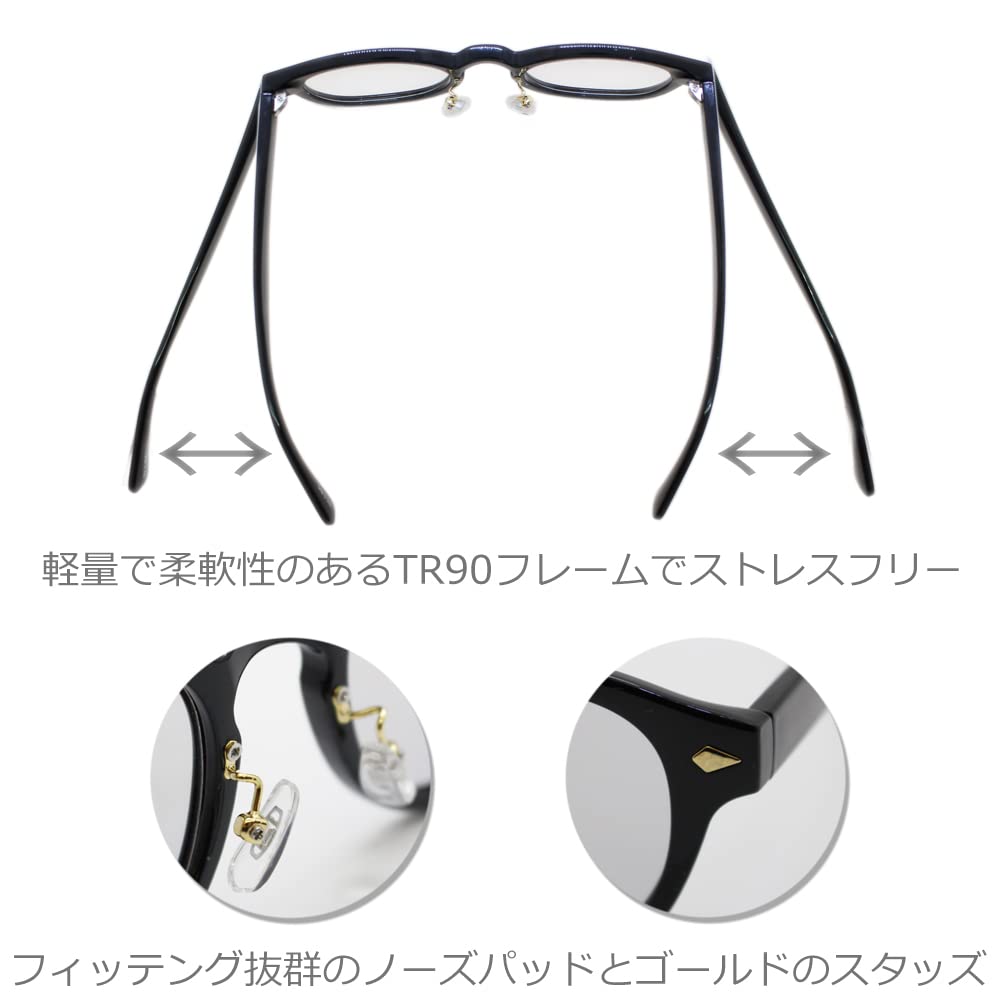 Polarized Blue Light Cut UV Blue Light Near Infrared High Performance Lenses by Sabae Smoke [Eight Tokyo] Sunglasses, Men's Glasses, Sports, Driving,