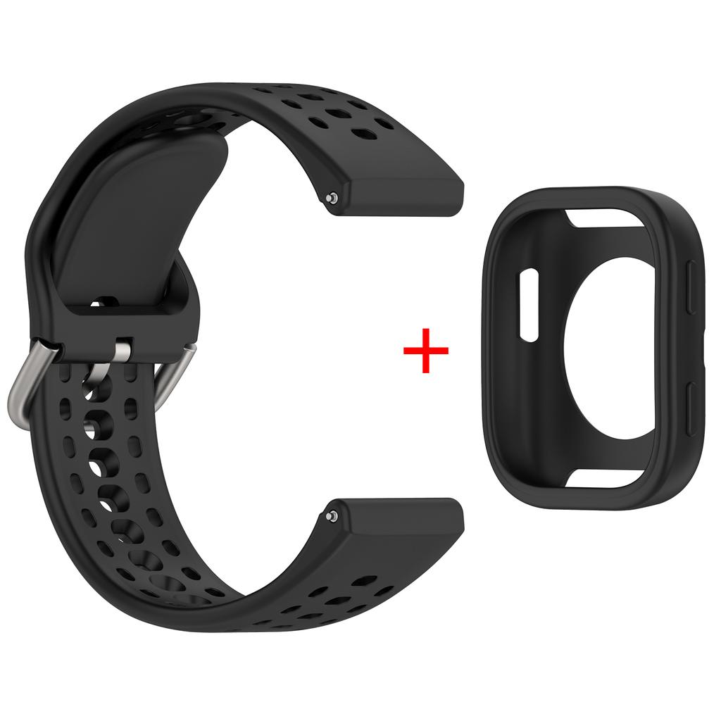 Оригинальный силиконовый+чехол для Amazfit Bip 6, аксессуары для ремешка, мягкий дышащий ремешок Correa+защитная накладка-бампер для браслета Amazfit Bip6