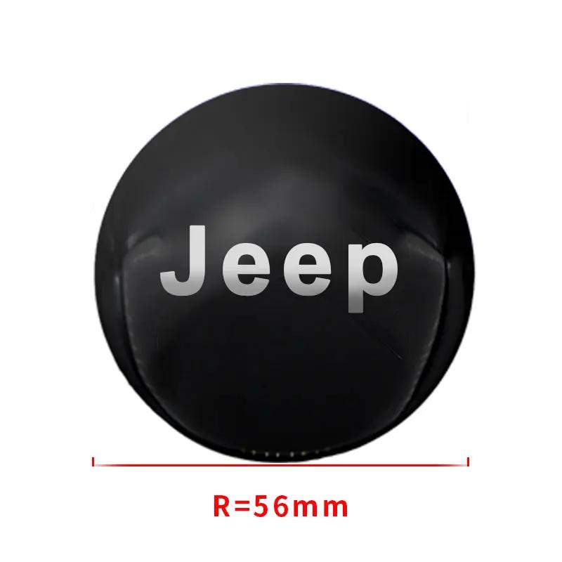 4Pcs Car Badge Hubcaps Hub Stickers Wheel Dust-proof Cover for Jeep Gladiator Grand Cherokee Compass Accessory Renegade Wrangler