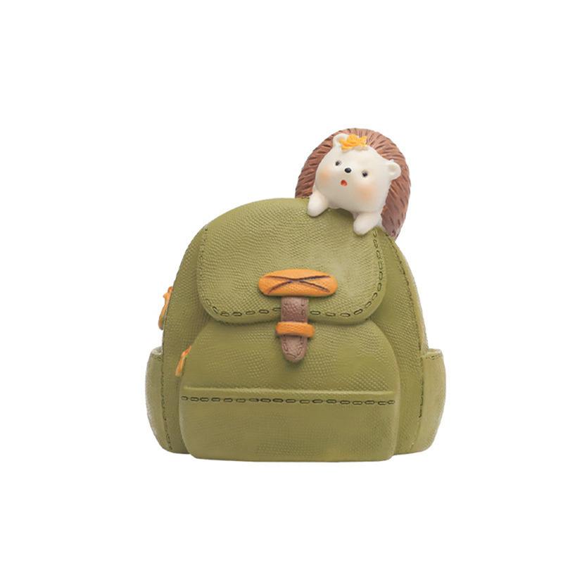 Мини-горшок из смолы для суккулентных растений, садовые статуэтки, рюкзак, цветочный горшок в виде кролика, держатель для ручек, формы из смолы, горшки