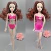 6 компл./лот модные платья для кукол Барби, одежда, пижамы, нижнее белье, ночная рубашка, кружевное ночное платье + бюстгальтер + нижнее белье, аксессуары для кукол
