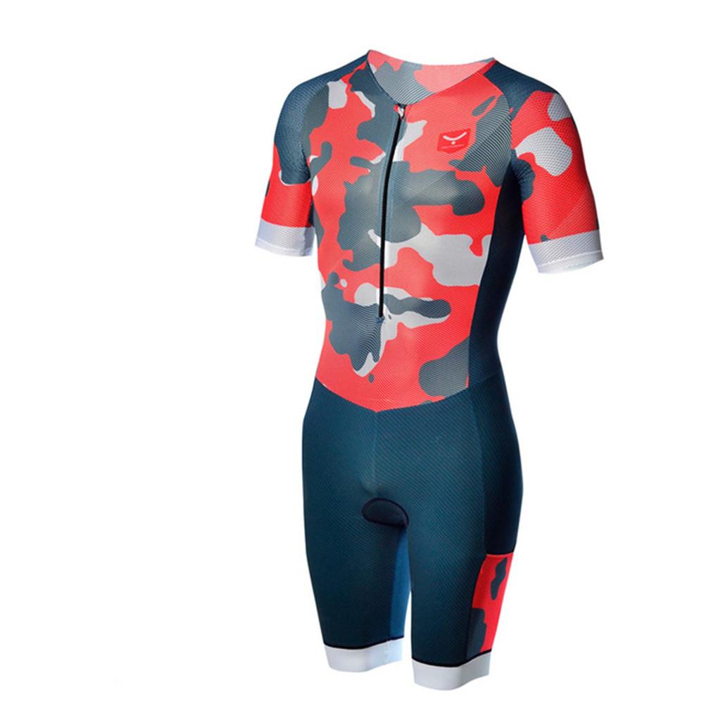 Taymory Pro Triathlon Racing Suit Men's Distance Jumpsuit Custom Trisuit LD AEROSKIN WHITE Cycling/Running/Swimming Clothing Kit