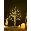 Birch Tree Warm White Light Up Tabletop Small LED Tree Artificial Decorative Branch Tree Lamp for Christmas Holiday Home Party
