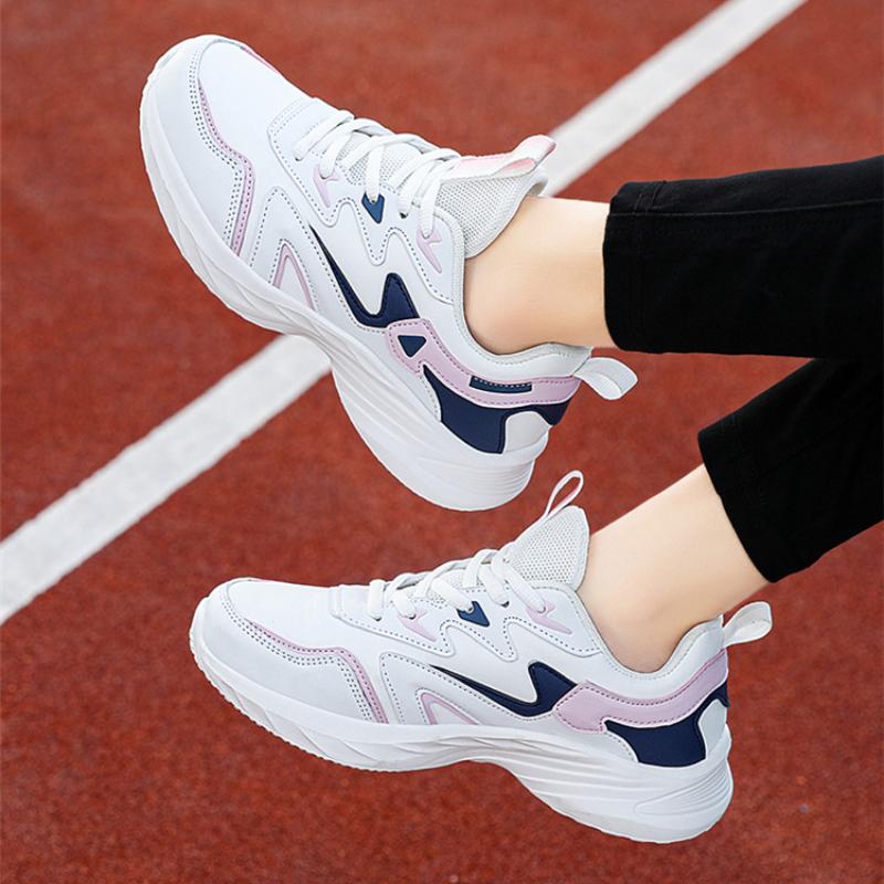 Простые спортивные туфли для женщин 2026 Осень Водонепроницаемые и дышащие беговые кроссовки для женщин Легкие и нескользящие кроссовки