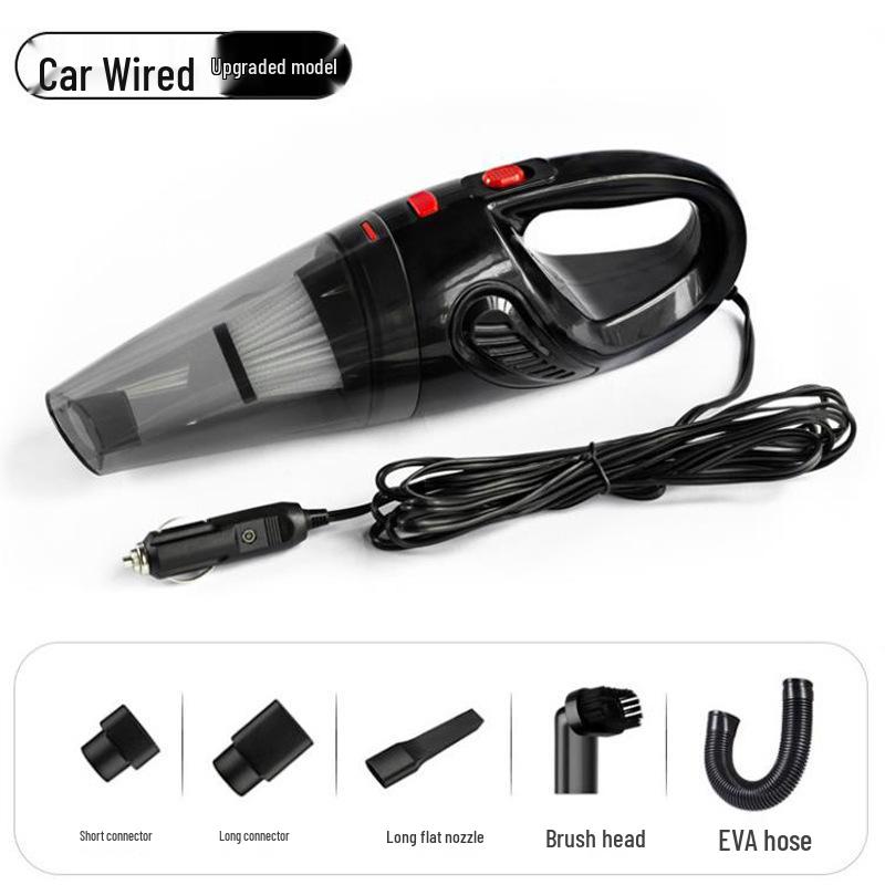 Перезаряжаемый беспроводной ручной автомобильный пылесос высокой мощности с сильным всасыванием для волос