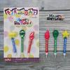 New Product 3 Star Balloons Flame Shape Birthday Candles Festive Party Baking Cake Decorative Candles