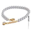 High Quality Simulated Pearls Beads Zircon Handmade Exquisite Chain Bracelet Women Stainless Steel Elegant Korean Jewelry