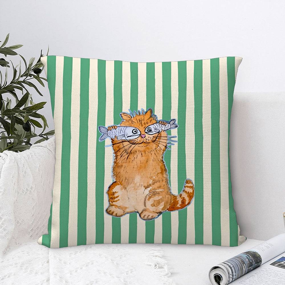 Design Stripes Pillow Case Sofa Decorative Home Double-sided Print Plush Square Throw Pillow Covers Cushion Decor Cover