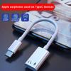 USB C To Lighting Audio Headphone Adapter for iPhone 15 Pro Max Type C To IOS 17 16 15 14 13 HIFI Aux Earphone Cord Connector