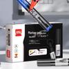 Deli Black Oil-Based Thick Tip Marker Pen, 10-Pack