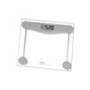 Digital Bathroom Scales Little Balance SB2 Transparent Tempered Glass 160 Kg