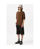 Customellow Brown Soft Half Sleeve Cardigan Cwwam25311Brx