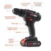 Электрические шуруповерты POWTOOLS - 21В - 1 аккумулятор Литиевый + 28 аксессуаров + Зарядное устройство