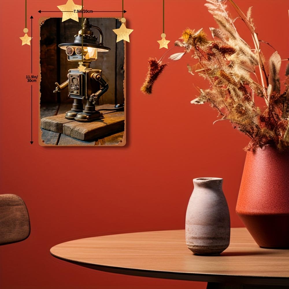 Винтажная настольная лампа в стиле стимпанк, Ретро железное искусство, Домашний декор - Прочный металл с безопасным закругленным углом