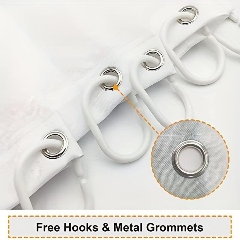 1pc pure polyester cartoon - With Hooks Waterproof Mildew Proof Easy Install Washable