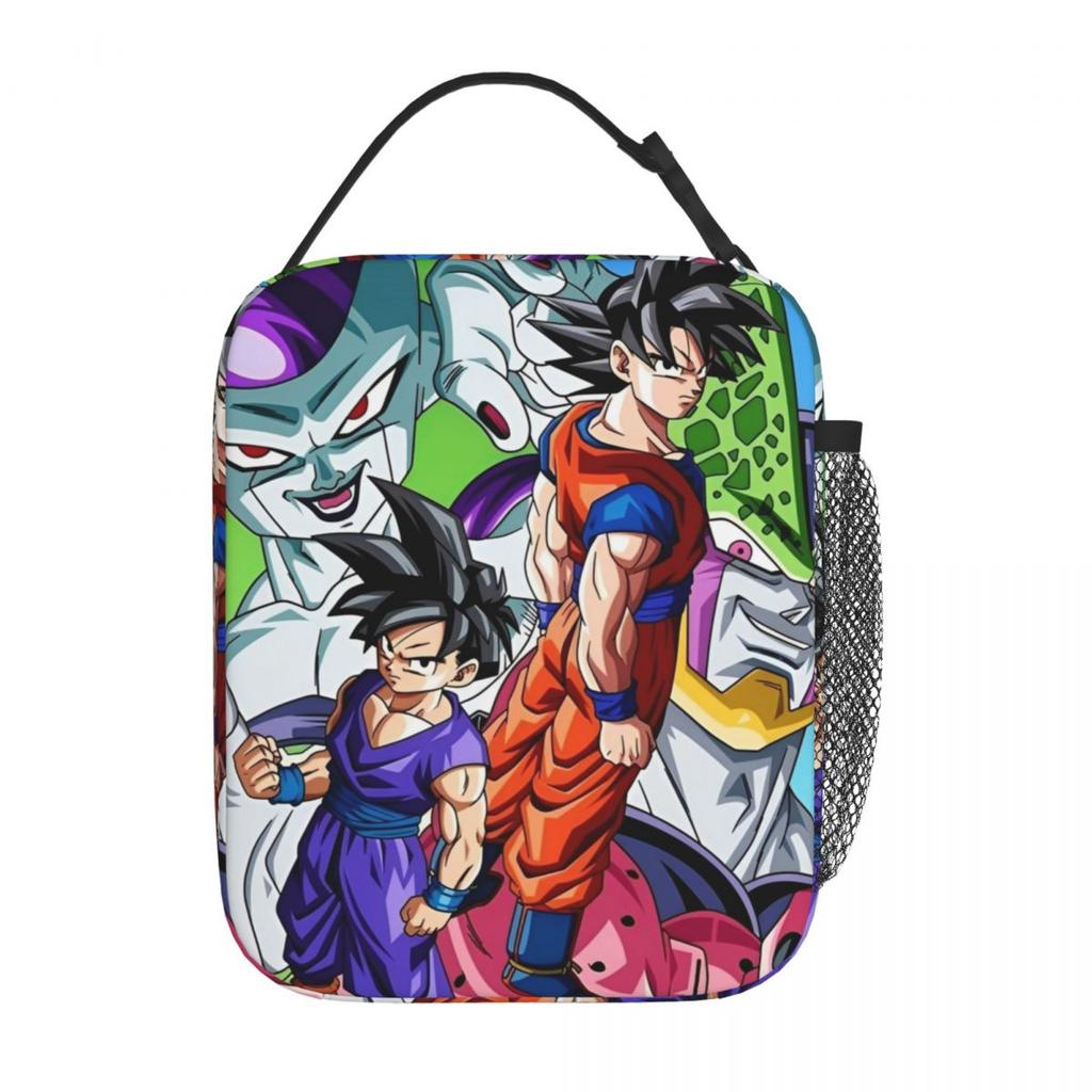DBZ Quest Изолированная сумка-ланчбокс Большая емкость для еды Сумка-холодильник Сумка-тоут Ланч-бокс для работы и путешествий Сумка для еды