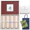 Sympathy Incense Gift Kaori 4 with Inner Wrapping and Carry Made In Low Gift for Buddhist Memorial First 49th Day [Hana Varieties, Sandalwood, Bag]