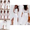 Chic Women's Lace Crochet Beach Kaftan Dress For Effortless Summer Style