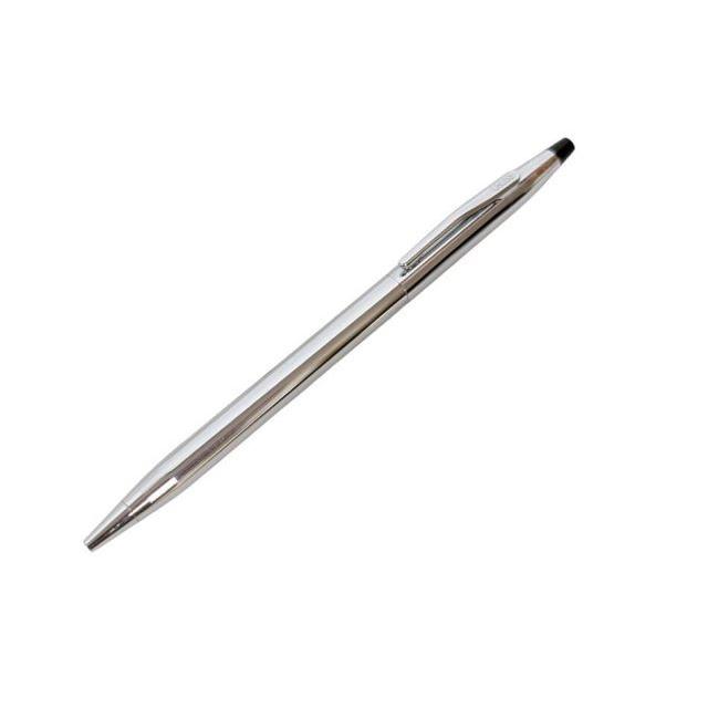 Used CROSS Classic Century Ballpoint Pen, Silver, Black Ink, Writing Instrument, 2
