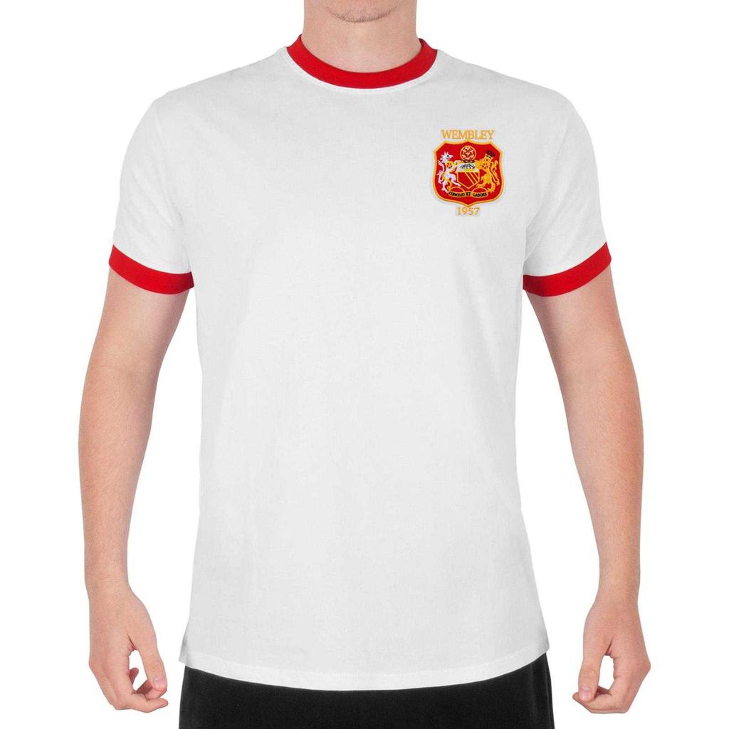 Мужская футболка с круглым вырезом Fan Originals United Wembley 1957 Логотип