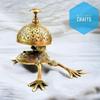 Antique Vintage Brass Frog Style Desk Bell Nautical Hotel Counter Reception Service Bell