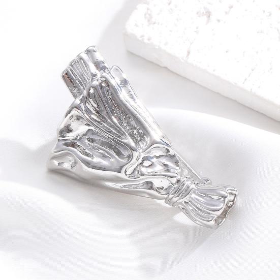 Держатель для цветов Брошь-букет Носимая ваза Брошь-булавка Вставка для живых или засушенных цветов в букет Аксессуар-булавка для курток Платьев Шарфов Свитеров