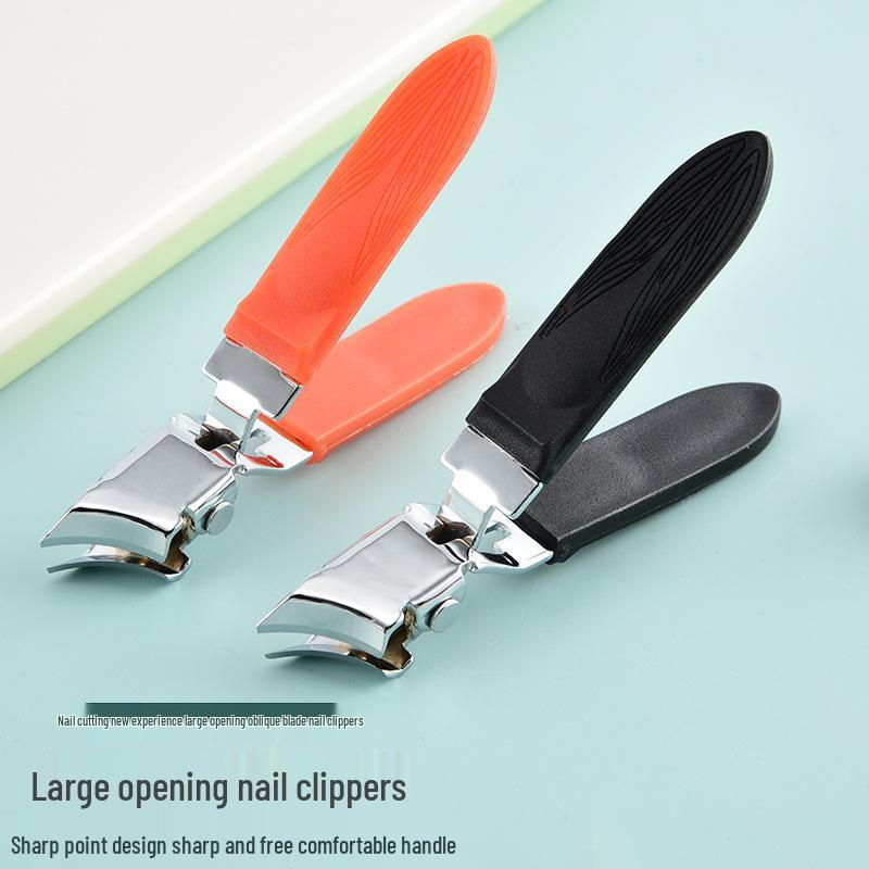 Large Pointed & Flat Mouth Nail Clippers - Manicure Home Tool Set