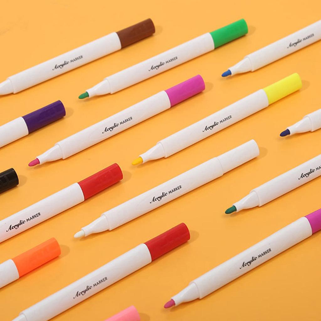 24-цветный акриловый маркер, художественная кисть, маркер-ручка для 3D-печатных моделей, раскрашивающая ручка на водной основе