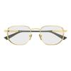 Gucci Оптические очки [Доступные диоптрии] Серия Sign Подвижная переносица 003 (золотая оправа/прозрачная линза) 53 пылесборник + футляр для очков (Случайный цвет)