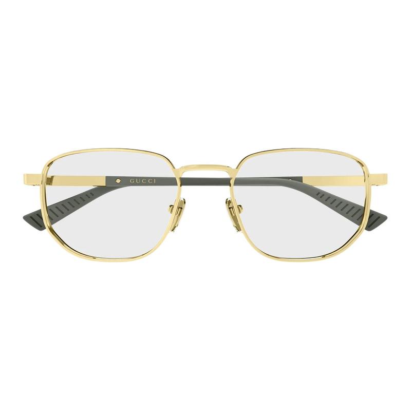 Gucci Оптические очки [Доступные диоптрии] Серия Sign Подвижная переносица 003 (золотая оправа/прозрачная линза) 53 пылесборник + футляр для очков (Случайный цвет)